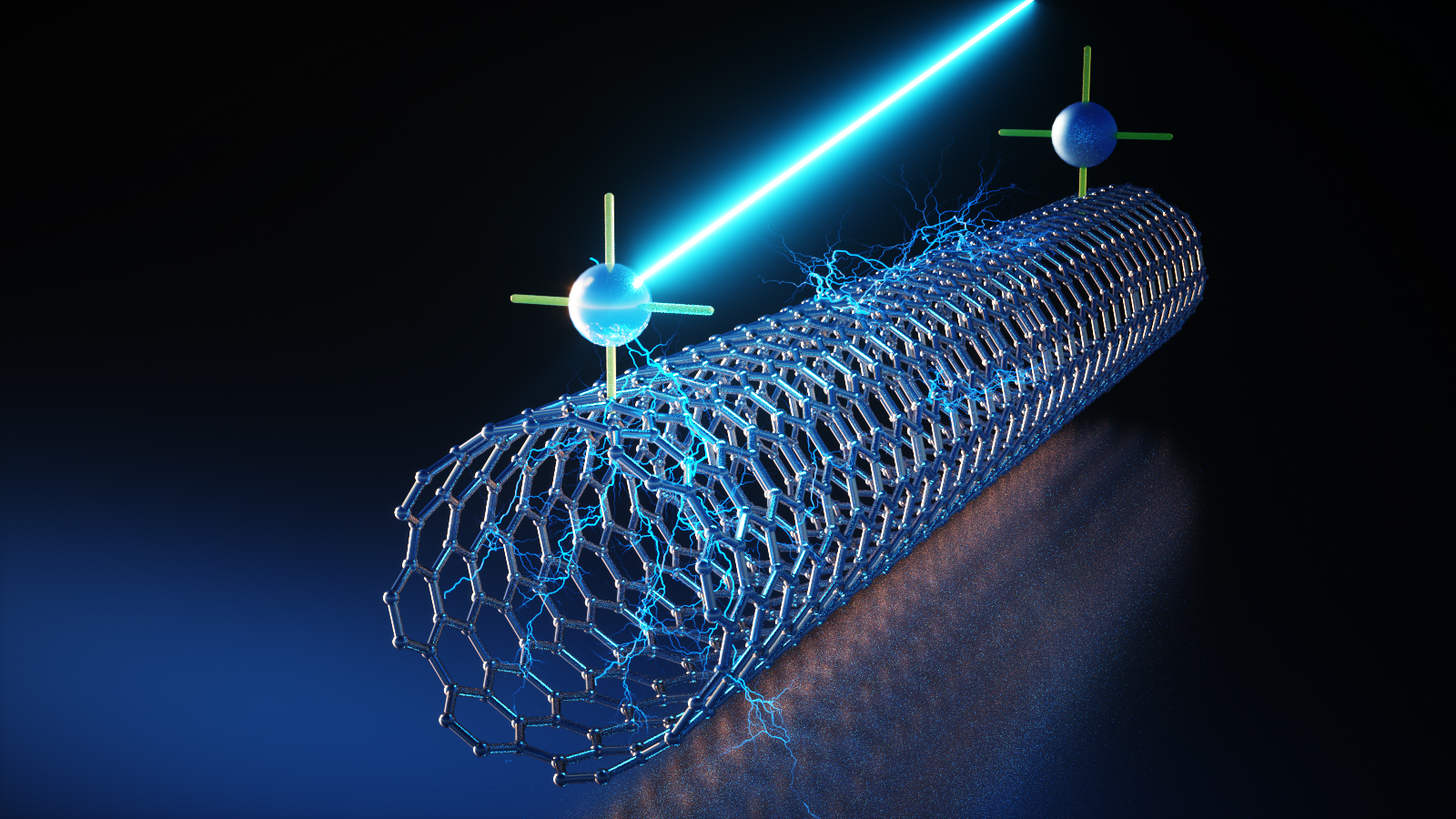 Scheme of a Carbon Nanotube Metal Hybrid