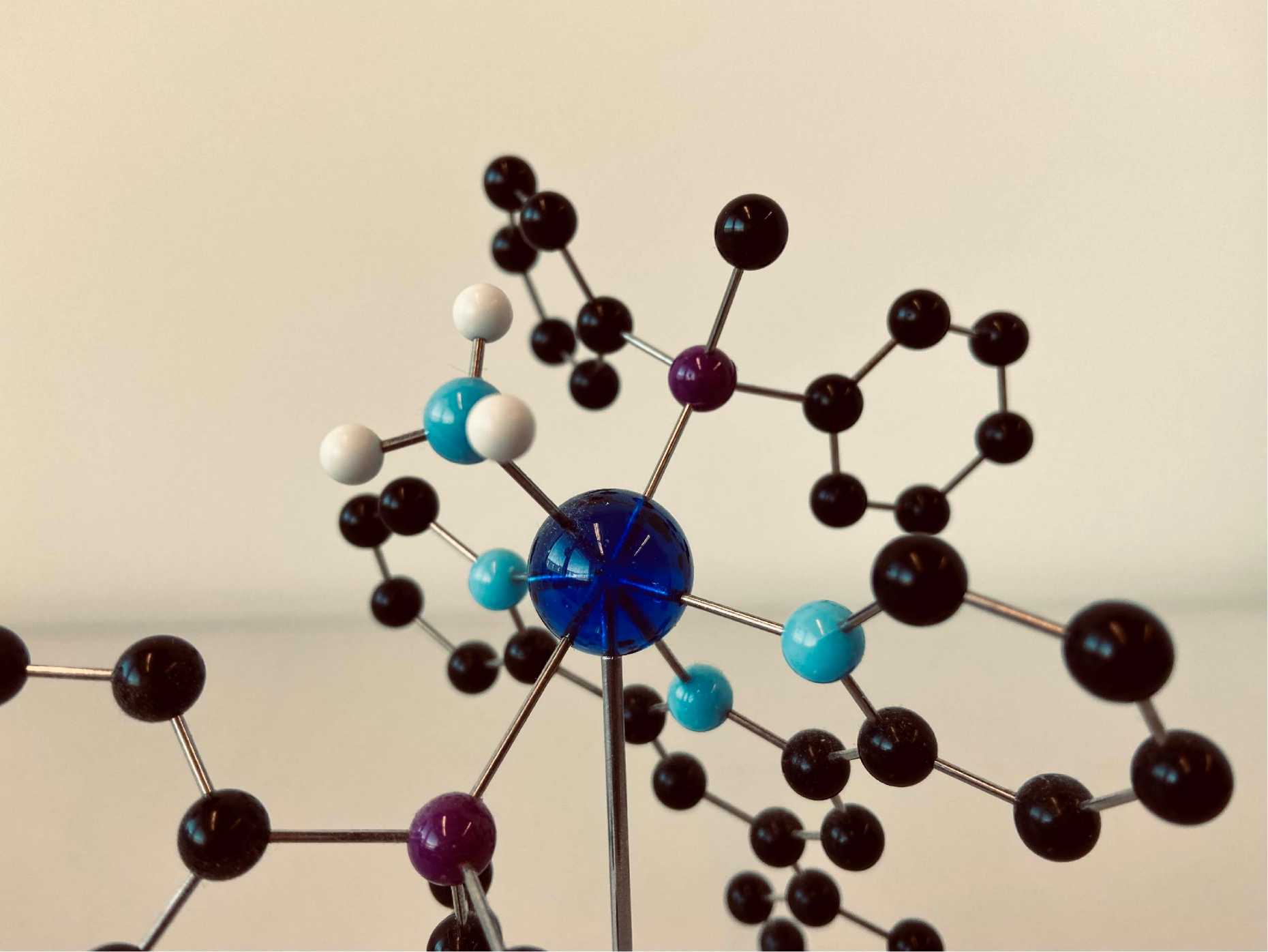 Ball-and-Stick model of a Metal Complex